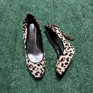 Y2K Women's Leopard print pump heels